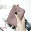 Cartera de Monedas de Cuero Genuino Transfronteriza para Mujer, Mini Bolso de Mano de Piel de Vaca, Portatarjetas, Llavero con Cremallera, Billetera Pequeña, Bolsa de Almacenamiento para Monedas