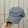 Gorra de Béisbol Simple Japonesa con Letra Lavada de Algodón Puro Suave para Mujer Primavera Verano Delgada Estudiante Unisex Visera Curva Gorra de Papá