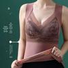 Roupa íntima de novo estilo com forro de fleece e almofada no peito, top espessado para usar por baixo, colete térmico de veludo quente sem costura, modelagem slim para mulheres