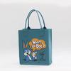 Bolsa de Fieltro Personalizada, Bolsa Tote con Impresión por Transferencia de Calor, Bolso Tote de Moda, Bolsa de Almacenamiento de Dibujos Animados de Gran Capacidad, Souvenir