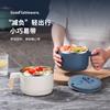 Tazón de fideos instantáneos de acero inoxidable 304 con tapa, puede filtrar comida rápida, taza para dormitorio de estudiantes, portátil, gran capacidad, regalo al por mayor