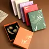 Stock Listo Caja de Empaque para Pulsera Tapa Cielo y Tierra Rima de Bambú Caja de Empaque para Joyería Caja de Joyería Caja de Empaque para Accesorios de Collar Mayoreo
