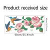 LD94032 Peonía Literaria Flor Pájaro Decoraciones de Pared de Fondo para Sala de Estar Artículos para la Transformación del Dormitorio Adhesivos de Pared Autoadhesivos