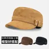 Sombrero ecuestre vintage de gamuza estilo coreano para mujer, primavera y otoño, versátil y elegante, con remaches, sombrero de copa plana, gorra de béisbol a la moda