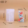 Vela Aromática Formato Mulher Abraçando Irmão Molde de Silicone Decoração de Bolo Forma para Gelo de Gesso