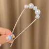 Horquilla de Aleación para Mujer Nueva Primavera 2025 Nuevo Estilo Chino Horquilla en Forma de U con Perla Antigua Accesorio para el Cabello Diario