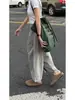 Pantalones Casuales Grises de Pierna Ancha de Secado Rápido para Mujer, Estilo Verano Delgado, Tallas Grandes, Corte Holgado, Adelgazantes, Petite, Pantalones Cropped de Abuela