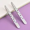 Pinzas para Cejas de Acero Inoxidable del Fabricante Pinzas de Belleza Pinzas de Cejas con Punta Oblicua y Plana Tijeras para Recortar Cejas Pinzas Set de Herramientas de Belleza