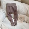 Medias para niños otoño e invierno más acolchadas de terciopelo 2023 nuevas niñas leggings calcetines de color sólido ropa para niños al por mayor