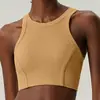Chica Hot Americana Tirantes Ropa de Yoga Chaleco Deportivo Verano Mujer Estilo Corto Se Puede Usar Afuera Sin Mangas Espalda Fitness