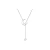 Collar de Lujo Ligero de Diseño Nicho Inspirado en Estrellas para Mujer, Cadena para Clavícula de Influencer de Tiktok para Verano