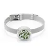 Pulsera de Aromaterapia Pulsera Hebilla para Aceite Esencial Hebilla de Acero de Titanio Reloj Ajustable con Pulsera Árbol de la Vida Fábrica Outlet
