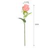 Flor Artificial con Textura Realista, Bordes Enrollados Hidratantes, Decoración de Capullo de Rosa Único, Flor de Seda, Alta Simulación
