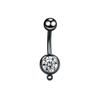 Diamante transfronteiriço pendurado anel umbigo anel DIY acessórios podem ser arbitrariamente combinados com pingente de umbigo ornamentos criativos punção acessórios de jóias