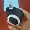 Fabricantes producen rueda giratoria universal negra de nylon de 2 pulgadas clase grande para silla giratoria de escritorio silla de oficina rueda universal