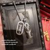 Collar Vajra Pixiu Tallado Antiguo de Filigrana Dorada Nuevo Chinoiserie Colgante Apilado de Monedas de Cobre Pixiu para Mujer Rica