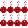 Bola de pelo sintético de coelho verde 6cm Enfeite de Natal Acessório de decoração para árvore de Natal DIY Novo modelo transfronteiriço