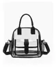 Bolsa feminina de PVC transfronteiriça, bolsa transversal transparente simples e estilosa, alto valor estético, bolsa de mão versátil e única, nécessaire de viagem