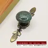 Estilo Europeu Cobre Antigo Retro Transfronteiriço Colorido Estampa de Leopardo Gaveta Armário Maçaneta de Porta Cerâmica de Furo Único Redonda