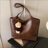 Bolso Tote Bandolera Retro de Gran Capacidad para Mujer 2025 Otoño e Invierno Nuevo Estilo Simple Versátil Bolso de Axila Bolso de Hombro Casual