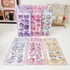 Nuevas Pegatinas de Pintura al Agua Vibratorias de Dibujos Animados Sanrio para Niños, Lindas Pegatinas de Agua 3D de Cristal, Pegatinas para Diario DIY
