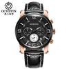 Reloj de Hombre Augustdon Multifuncional de Cuarzo con Calendario Correa Reloj de Moda para Hombre Reloj Impermeable