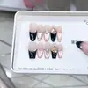 Armor de Mano Naizi Negro Dorado Jazz Mariposa Tridimensional Pintada a Mano Ojo de Gato Elegante Puro Pegatinas para Manicura