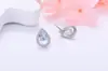 Aretes de Cristal Caibao Plata s925 Incrustados Amatista Granate Citrina Lantopa Joyería para Orejas Llena de Perforaciones Gotas