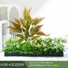 Paisagismo com Plantas Verdes Simulação Floreira Divisória de Piso Arte Floral de Chão Paisagem de Plantas Combinação de Floreira Flor Artificial em Vaso Bonsai Decoração