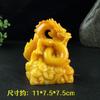 Adornos de jade de imitación de Huanglong, venta al por mayor, adornos de paisaje de carga completa, personajes de escaparate, paisaje de dragón y fénix, jade antiguo
