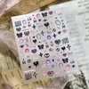 Adesivos para Unhas Tensor Menina Mágica Coração de Amor Laser M1410 Série Doce Cool Menina Linda Estrela Lua Coração de Amor