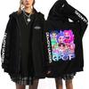 Kpop Demon Hunters Grupo Femenino Cazador de Demonios Ropa Periférica Estilo Coreano Sudadera con Capucha Transfronteriza Otoño e Invierno Sudadera con Cremallera de Terciopelo