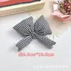 Accesorios de Lazo Dulce a Cuadros, Lazos Rellenos de Algodón Hechos a Mano, Pasadores, Bolsas para Ropa, Accesorios Decorativos