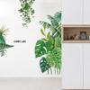 Planta tropical nórdica Monstera, idílica, fresca y verde, decoración del hogar, pegatinas autoadhesivas de pared MG9039
