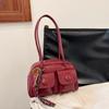Bolso de Axila de Alta Gama para Mujer Transfronterizo 2026 Nuevo Color Bloqueo de Color Bolso Almohada Simple Hombro Moda Bolso de Viaje