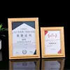 Marco de fotos de madera maciza de mesa a5 para colgar en la pared marco de premio a3 licencia comercial a4 marco para exhibición de certificado personalización de fábrica de marcos de fotos