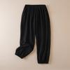 Pantalones de Algodón y Lino, Nuevo Estilo Chino, Ropa Artística Retro para Mujer, Verano Holgados, Adelgazantes, Frescos, de Secado Rápido, Pantalones Largos