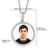 Pingente de Foto Personalizado Família Hip-Hop Europeia e Americana Cobre Cravejado com Zircônia DIY Colar de Foto Criativo de Grande Nome Atacado