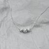 Collar de bolas cepilladas de plata esterlina S925 de Suchuang para mujer, diseño simple, cadena de clavícula de lujo con luz esmerilada y estilo frío.