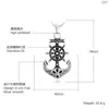 Dongguan Haiteng Joyería Acero de Titanio Barco Pirata Ancla Colgante Acero de Titanio 316L Colgante Venta al por Mayor Tendencia de Personalidad