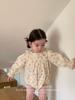 Mameluco Floral Fresco de Otoño Jennybebe para Bebés Niñas con Cuello de Encaje Conjunto de Una Pieza para Salidas