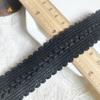 Nuevo ribete de algodón blanco y negro de 3 cm de ancho con pelo de visón estilo pequeño fragante otoño e invierno abrigo ropa infantil encaje accesorios diy