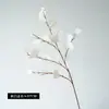 Folha de Maçã Artificial Planta Verde Ornamento Decorativo, Ramo de Folha de Eucalipto, Planta Simulada, Flor Artificial
