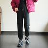 Calça Jogger Feminina Preta para Mulheres Altas, Comprimento Estendido 2023, Calça Casual de Inverno, À Prova de Vento, Alongadora de Pernas, Forrada com Fleece, Marca Tendência
