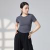 Traje de entrenamiento de danza clásica, otoño e invierno, nuevo, manga larga, cuello redondo, traje de entrenamiento corporal de danza moderna china.