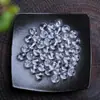 Cuentas sueltas de cristal blanco natural, cuentas redondas con agujeros, piezas de cristal semiacabadas, cuentas transparentes individuales para pulseras de cuentas hechas a mano para DIY