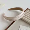 Exquisita Diadema de Satén Acanalado Francés Cráneo Alto Diadema Coreana de Gama Alta para Mujer Pinza para el Cabello de Temperamento de Lujo Ligero Goma para el Cabello