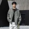 Camisa Jeans Masculina Manga Longa Primavera e Outono Tendência Americana Pesada Bonita Lavada Jaqueta Casual Retrô