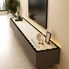 Tapete de Mesa para Gabinete de TV em Couro, Toque de Luxo Leve e de Alta Qualidade, À Prova d'Água e de Óleo, Pano de Cobertura para Aparador Sem Lavagem, Tapete de Proteção para Tampo de Sapateira