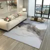 Mesa de Centro Abstracta para Sala de Estar Habitación Dormitorio Cama Completa Mesita de Noche Hogar Lavable a Máquina Simple Moderna Rectangular